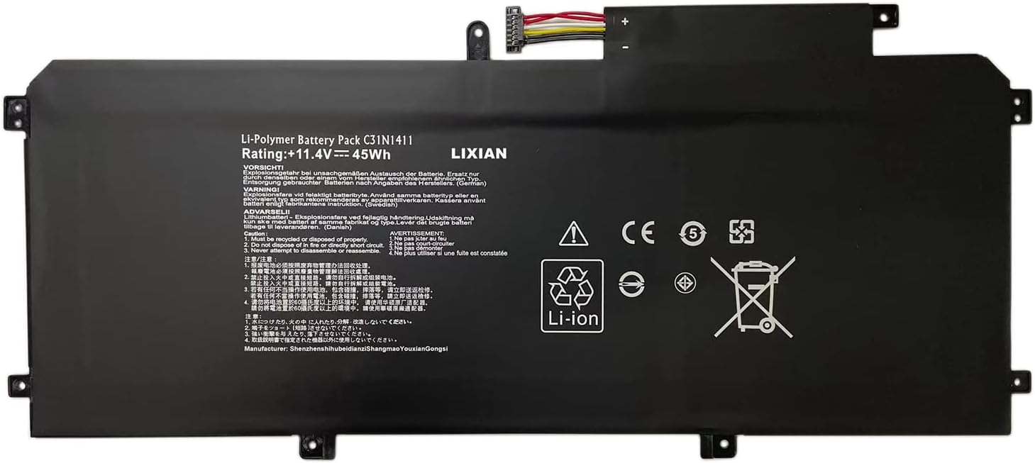 C31N1411 11.4V 45Wh Laptop Battery Compatible with Asus Zenbook U305 U305F U305FA U305CA UX305 UX305CA UX305F UX305FA
