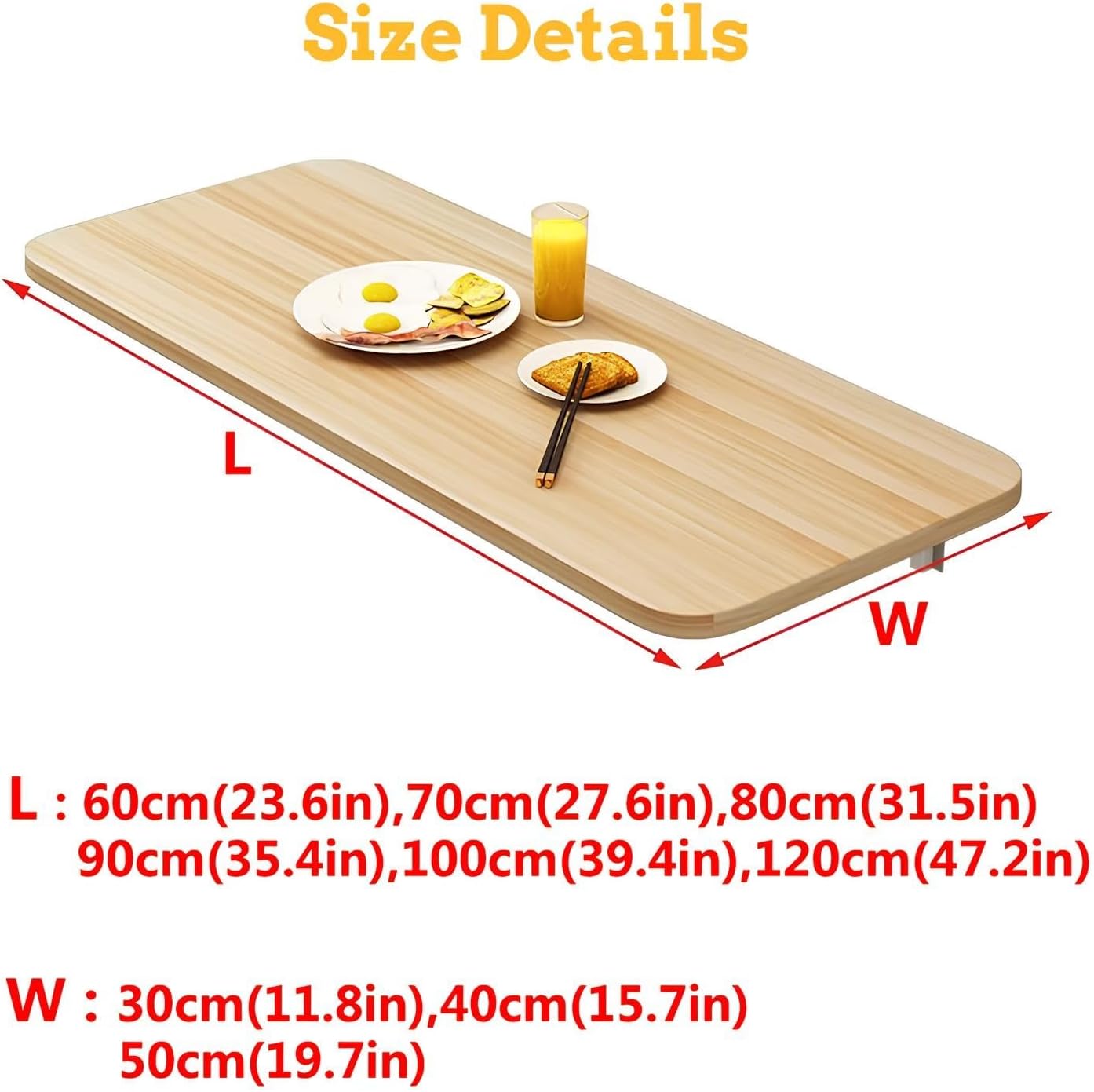 Space-Saving Wall-Mounted Drop Leaf Folding Table - Versatile Floating Desk for Home Office & Laundry Compact Dining & Workbench Solution Maximize Space Efficiency