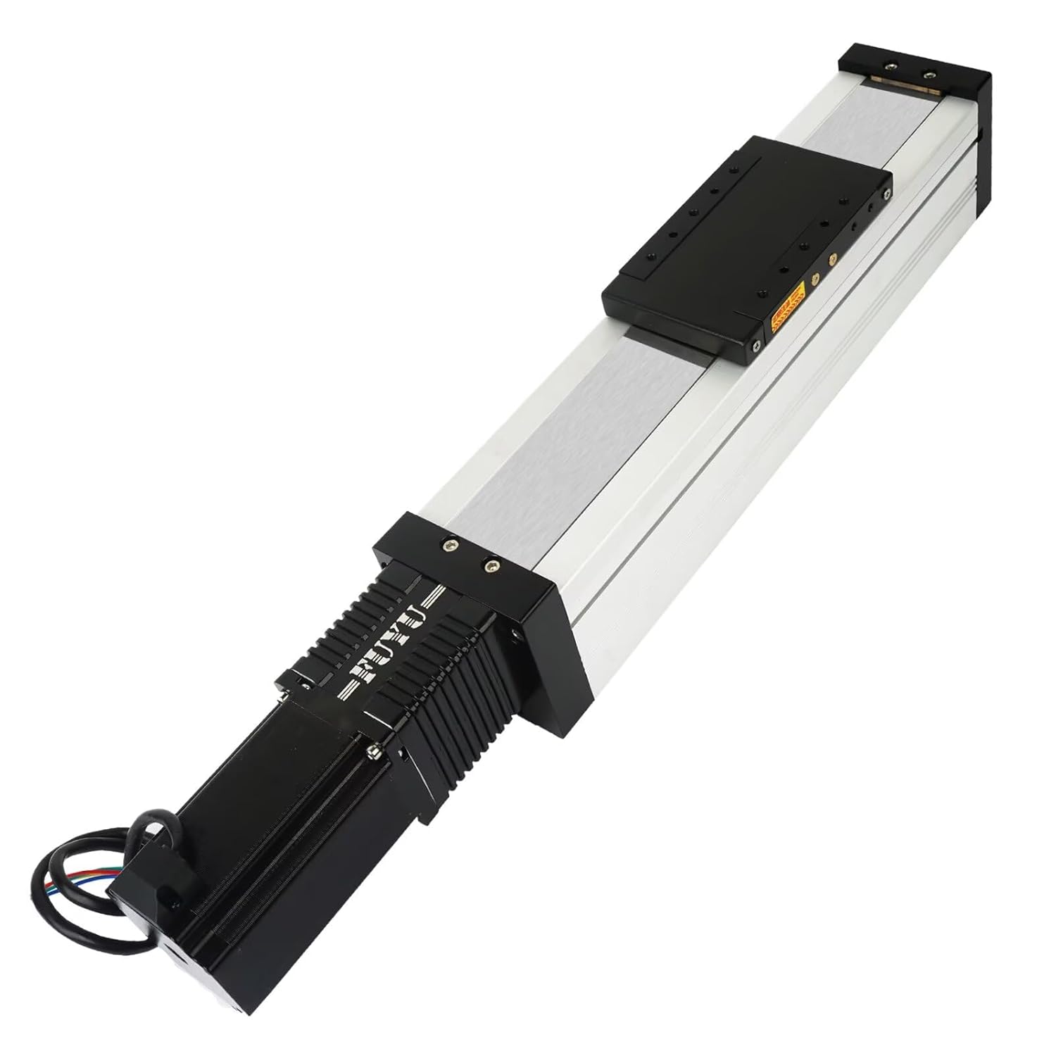 FUYU FSL80 Heavy Load Linear Guide Motion Rail Ball Screw CNC Linear Stage Actuator Slide Table Motorized Nema24 Stepper Motor[900mm Stroke Work Size]