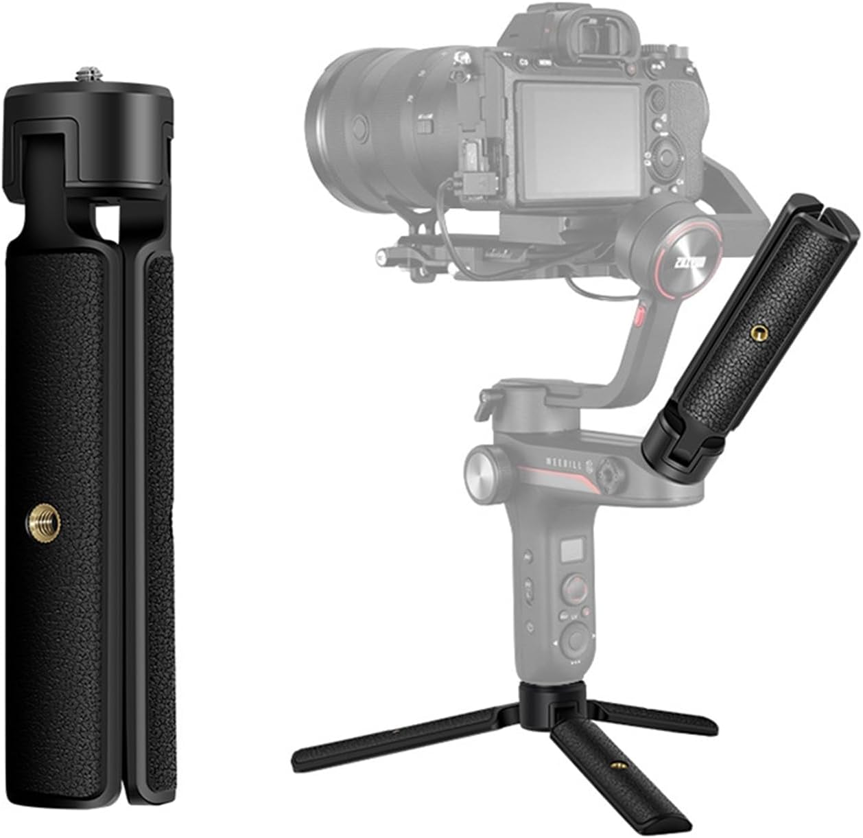 Mini Tripod Handle Grip for Gimbal Stabilizer, Weebill, Crane, DJI Ronin, Camera, Webcam, Projector, Phone Holder, Osmo Mobile