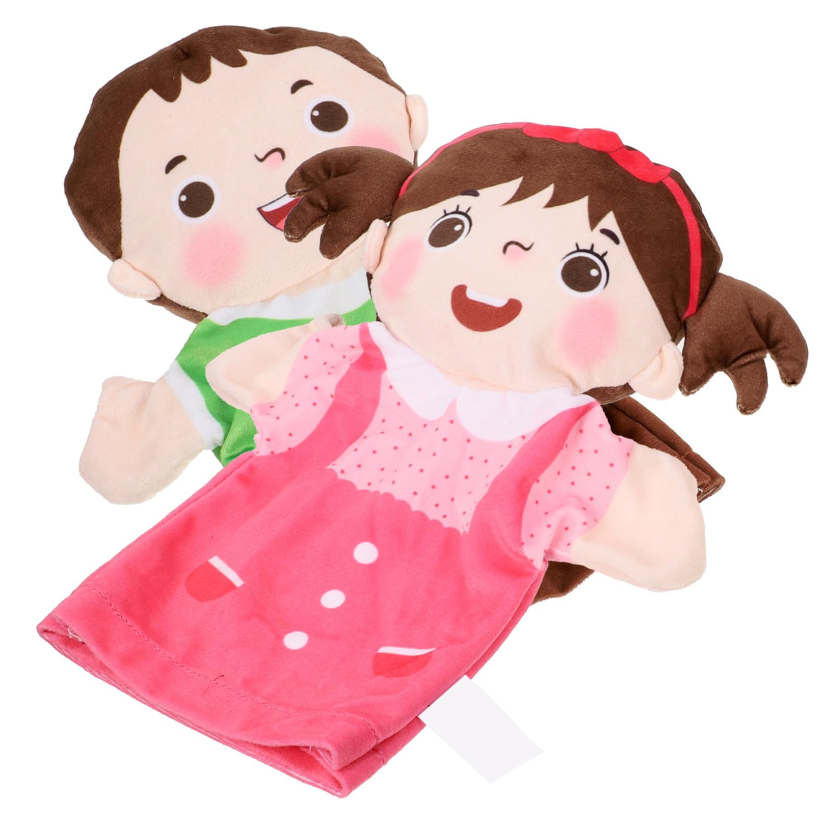 Marionnettes à Main Réalistes pour Enfants Alipis Set Garçon & Fille pour Contes