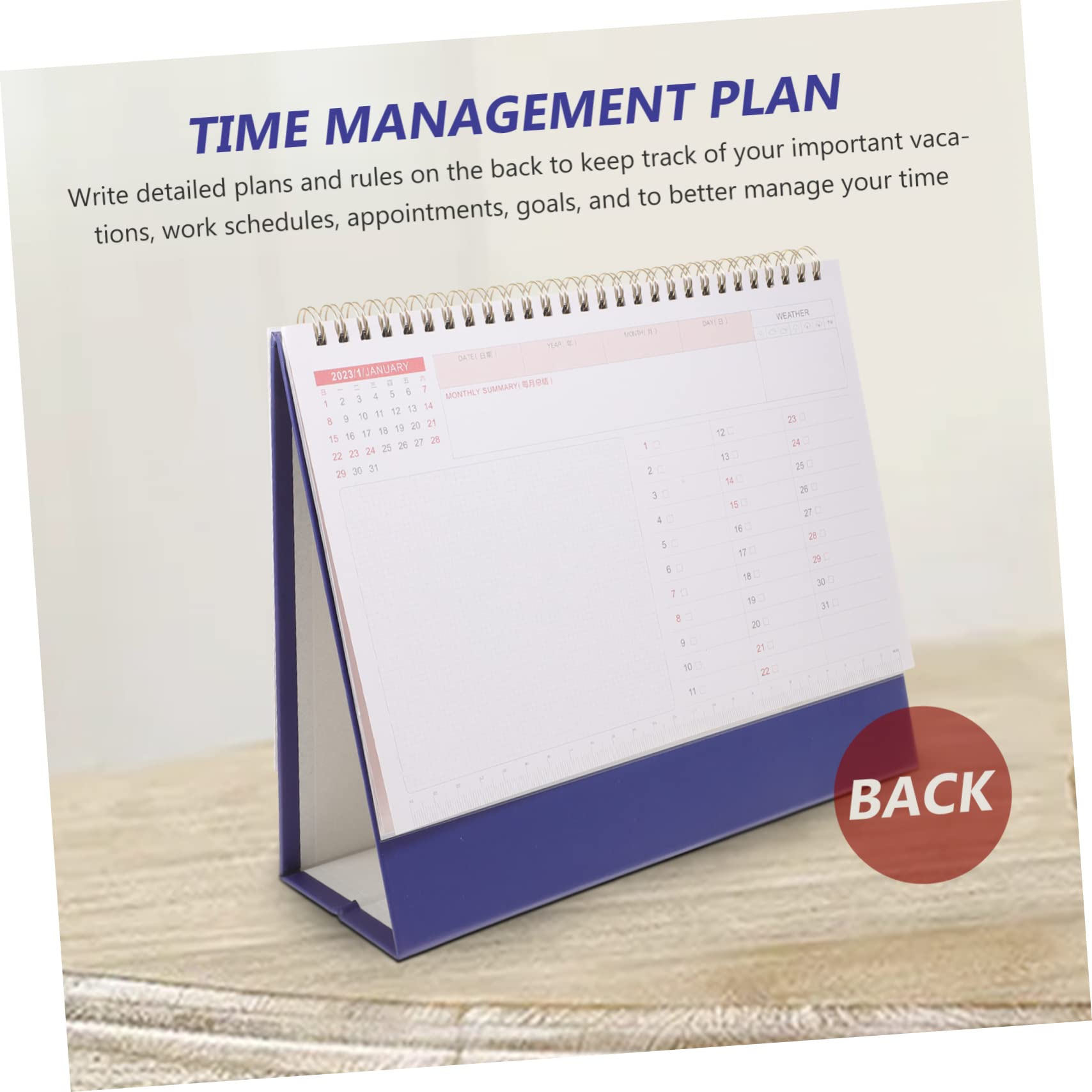 SEWACC 5stücke Büro Tischkalender Stehender Haushaltskalender Im Modernen Design Praktischer Monatskalender Für Wichtige Termine Und Erinnerungen Für Büro Und Zuhause