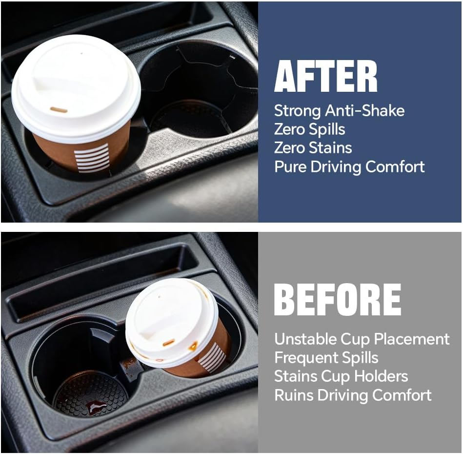 PIT66 Front Console Cup Holder Foam Sheet Insert Compatible with 2006-2014 Honda Ridgeline
