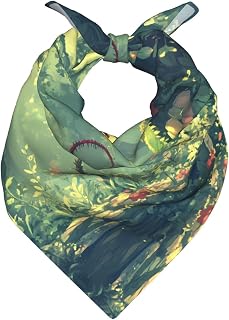 The mysterious Venus flytrap waits Printed Bandana Scarf for Men & Women – Stylish Square Head and Neck Wrap, Multi‑Purpose Bandanas