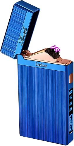 Miniatura 1 de Encendedor eléctrico, encendedor recargable por USB, encendedor de plasma de doble arco, encendedor sin llama a prueba de viento, encendedor de