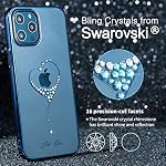 61CMV7RVCwL. SS150 KINGXBAR-Luxury-Heart-Series-Case-Clear-Gold-Plated-Protective-Cover-with-Shiny-Crystals-from-Swarovski-Compatible-with-Apple-iPhone-12-Pro-Max-67-inchTransparent-Thin-Hard-Skin-Phone-Covers-Blue