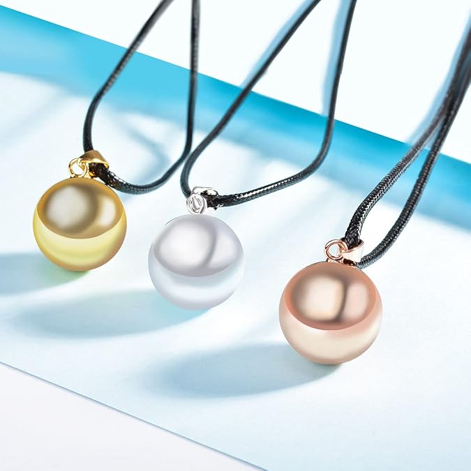 EUDORA Harmony Bola Ball Necklace Pregnancy Chime Bola Pendant, 45 or 30 Long Chain for Mother