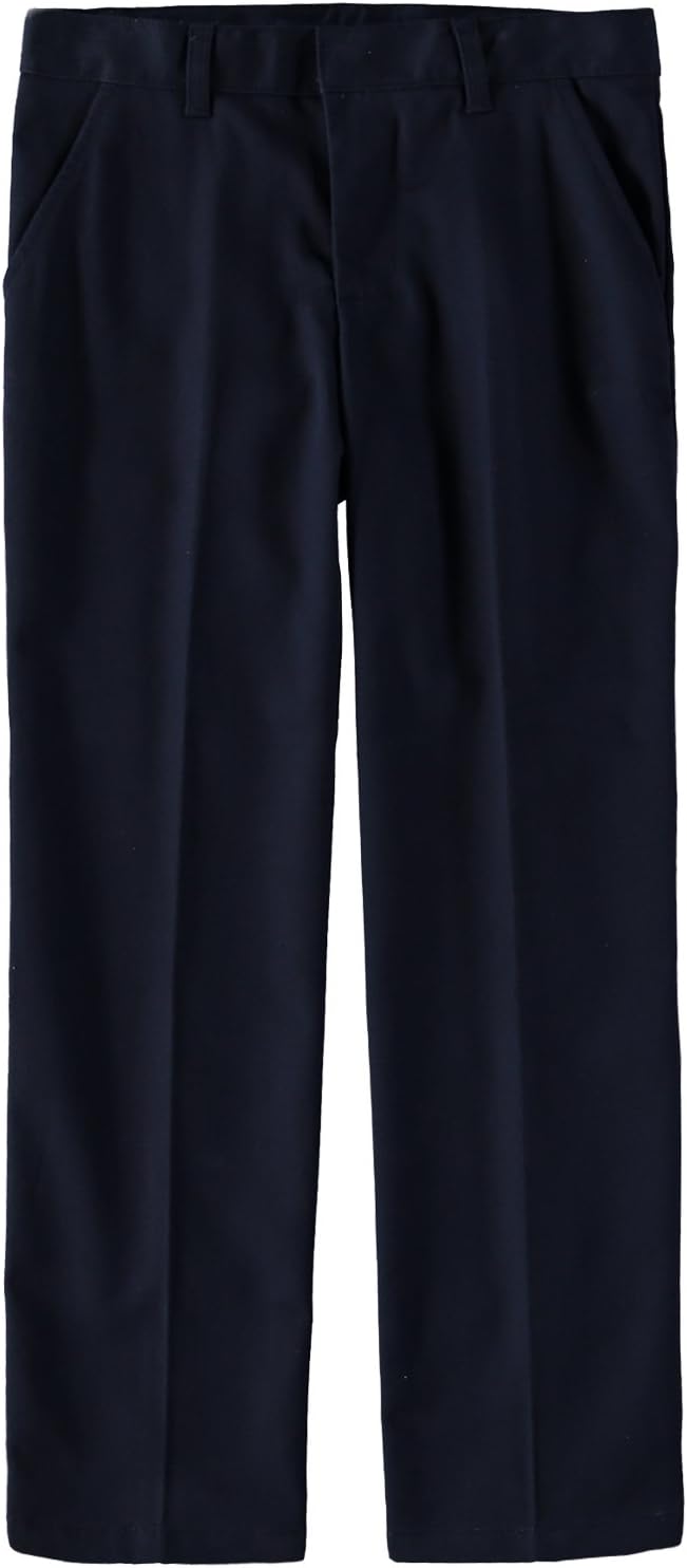 French Toast Boys' Adjustable Flat Front Double Knee Pant