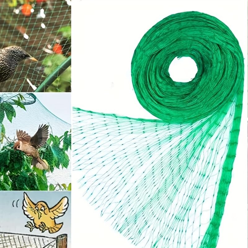 2m x 10m Heavy Duty Mesh Garden Netting Pond Netting Fruit Vegetation Allotment Protection Net, Pond Fish Bird Netting Fencing Cover Predator Deterrent for Outdoor Gardening