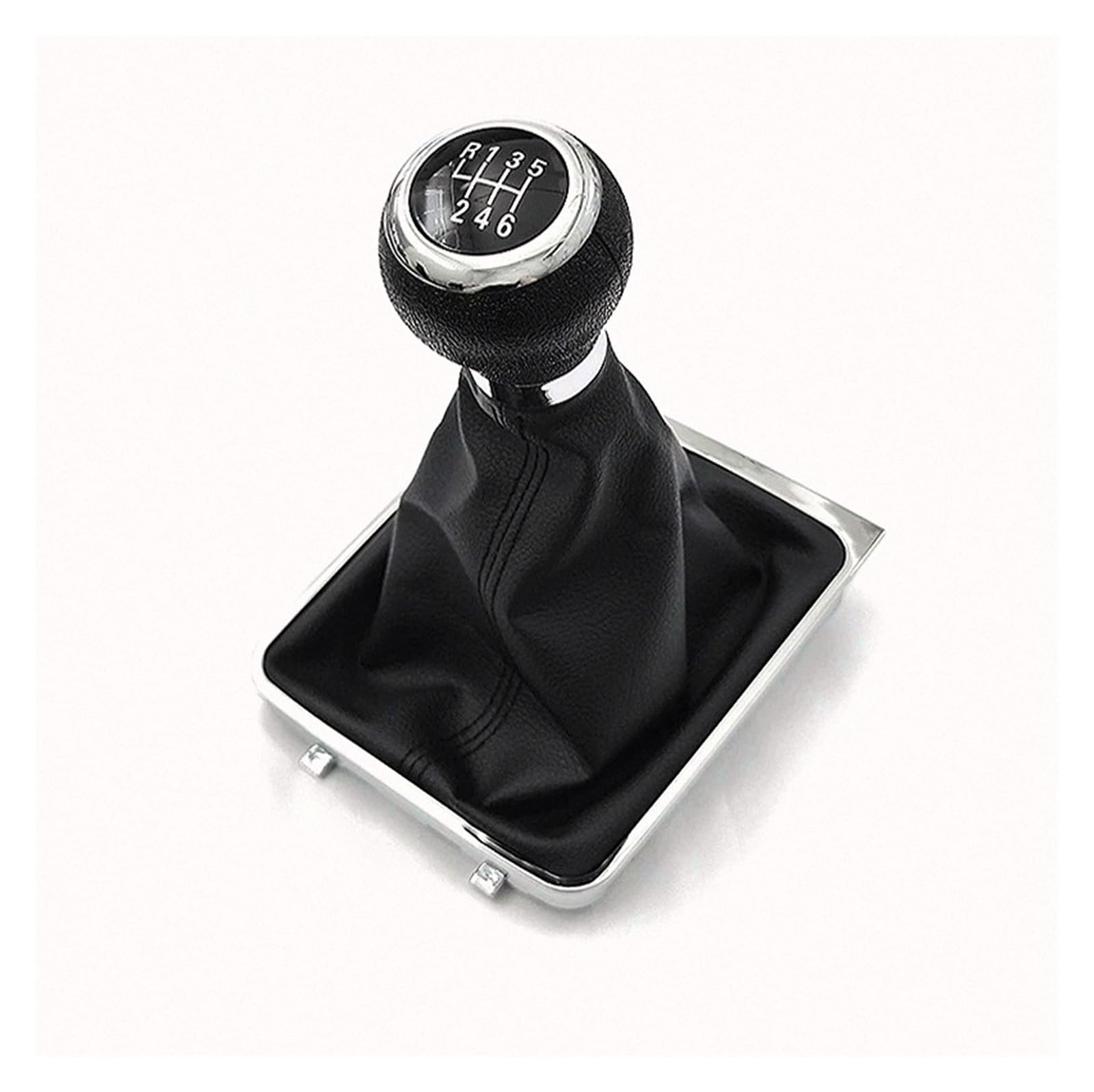 Lozopmtmld Plastic 6 Speed Shift Lever Knob For Vw For Passat B6 2005-2010 Abs / Pu Leather Stylish
