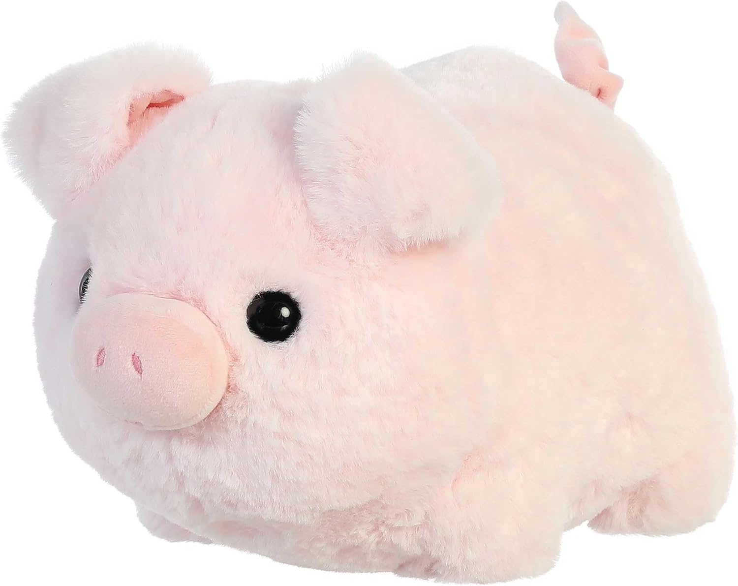 Aurora® Adorable Spudsters™ Cutie Pig Stuffed Animal - Round Shape Makes for Comforting Cuddles - Perfect for Kids All Ages and Animal Loving Adults - Pink 10.5 Inches