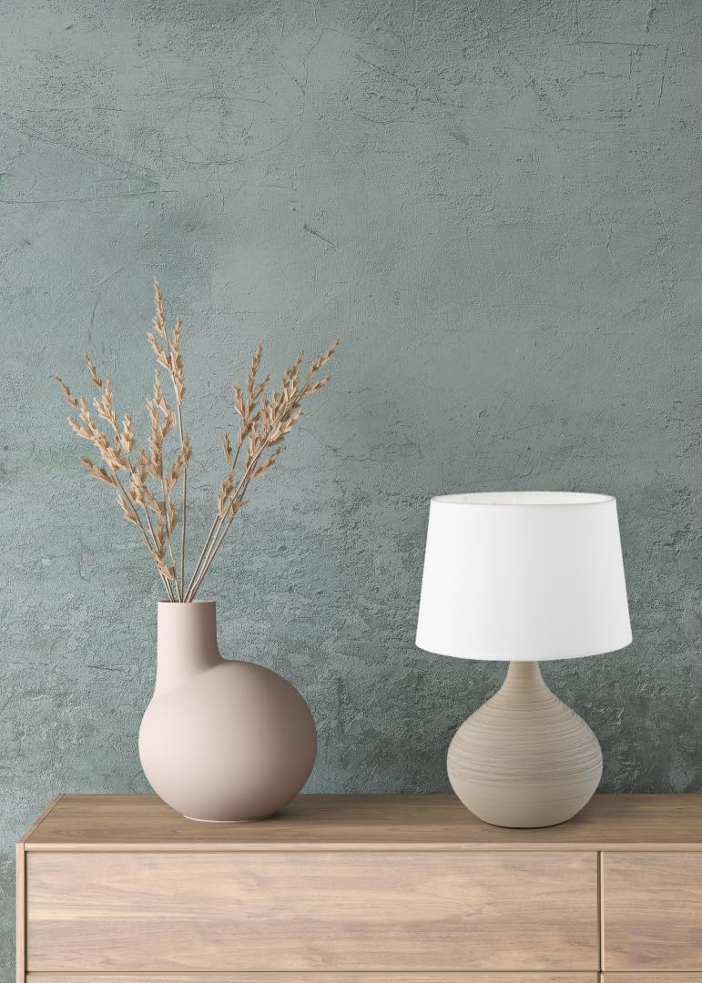RL LIVE YOUR LIGHT Martin, Lampada da tavolo, Ceramica, E14, Cappuccino, 20 x 20 x 29 cm (Confezione da 2)
