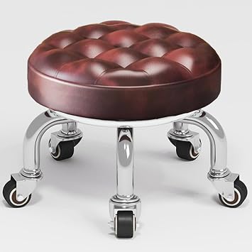 Low Roller Seat 13, Low Rolling Stool with 5 Rolling Caster Wheels