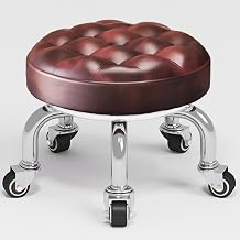 Low Roller Seat 13, Low Rolling Stool with 5 Rolling Caster Wheels