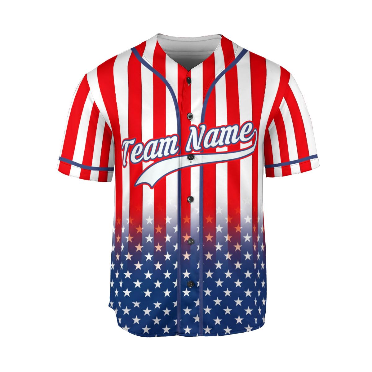Personalized 4th of July USA Flag Baseball Jersey for Independence Day Custom Name Patriotic Shirt for Men Women (US, Alpha, Small, 5X-Large, Regular, Regular, Style 2)