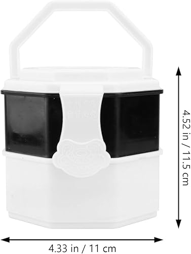 Miniatura 7 de TOYANDONA Go Game Bowl con cerradura y asa, soporte para piezas de ajedrez Go Game Stones Can Go - Contenedor de almacenamiento de ajedrez para Go