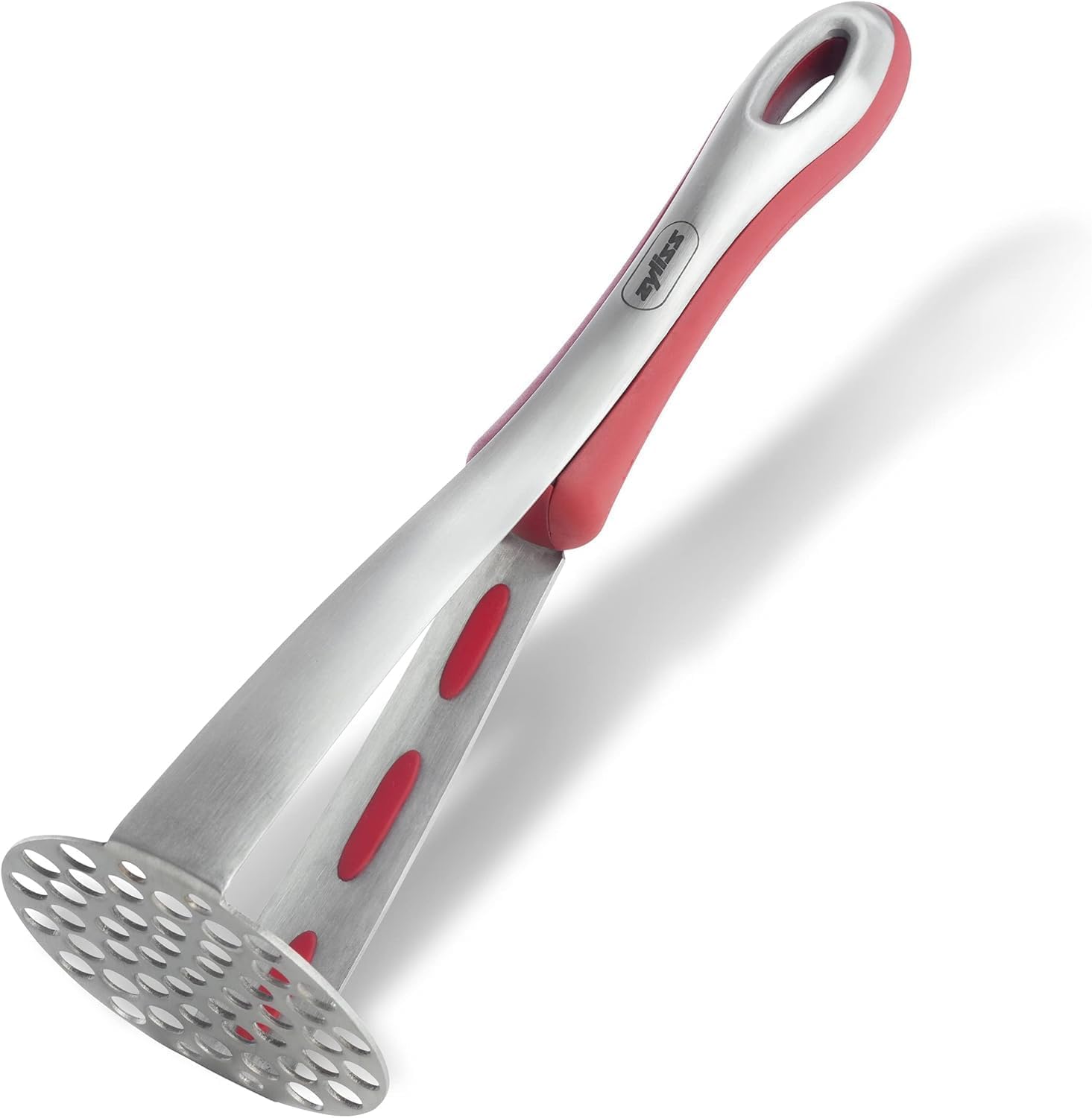 Zyliss Stainless Steel Potato Masher - Food Smasher for Potatoes, Avocados & More - Home Kitchen Essentials & Accessories - Manual Potato Masher Tool - Dishwasher-Safe Vegetable Masher