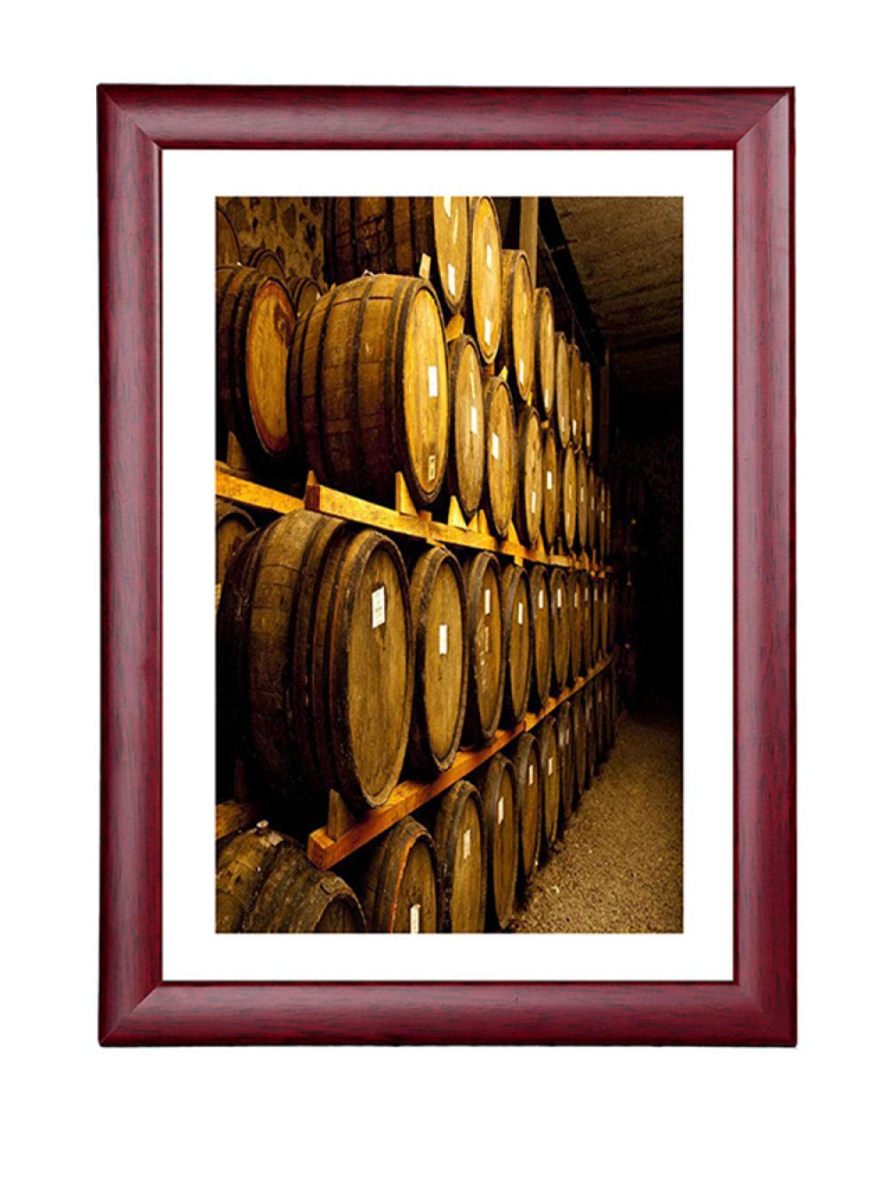 Photo frames, Solid Wood A3 Wall Photo Frame 29.7 × 42cm Red Picture Frames for Home Decor(Red,A4 desktop 21 x 29.7cm)