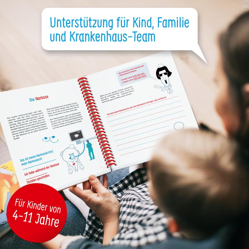 Kinderherzbuch Verlag – Kinderbuch Öffne Dein Herz: Herzmedizin Mitmachbuch für Kinder (4-11 Jahre) über Herzerkrankung und Behandlung. Mutmachbuch mit interaktiven Elementen, Texten & Illustrationen