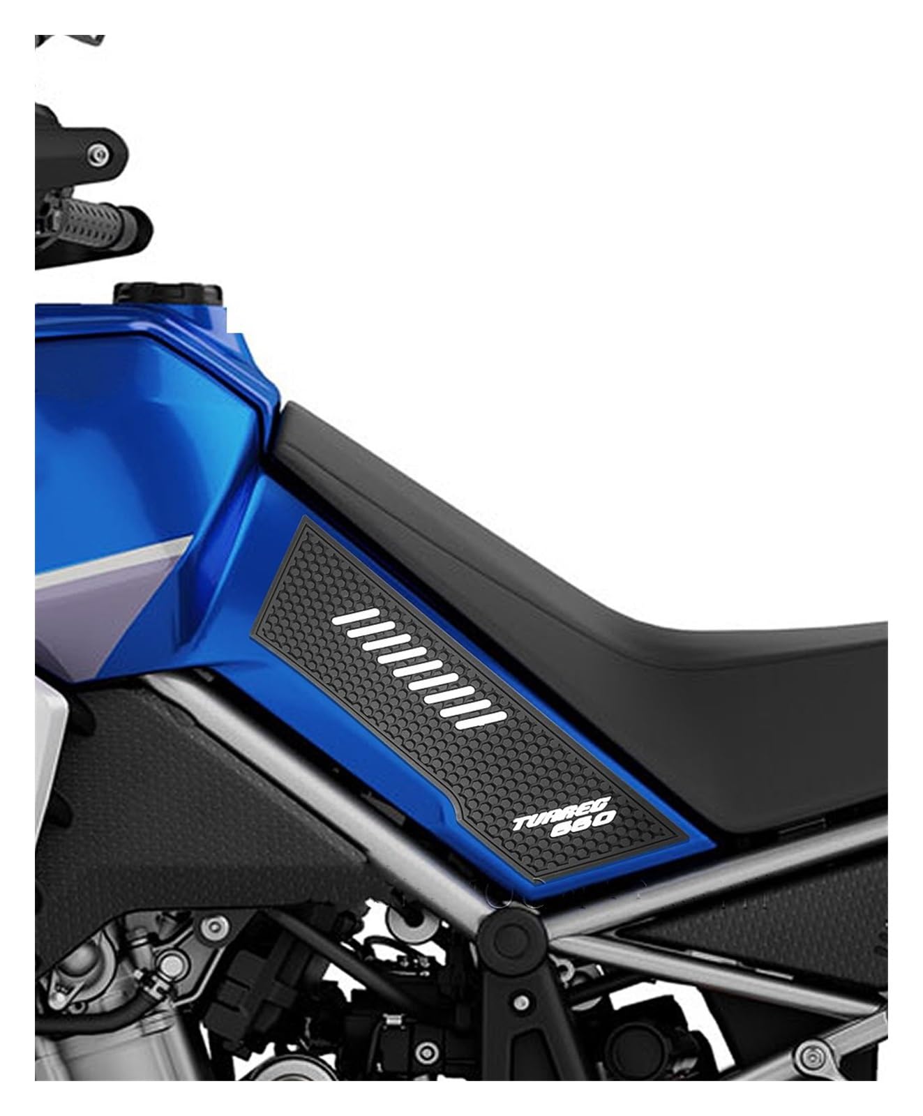 YHBH Adesivo Serbatoio Moto Pad Antiscivolo Laterale Serbatoio Carburante Adesivi Impermeabili in Gomma per Aprilia Tuareg 660 Tuareg660 2022 Traction Pad