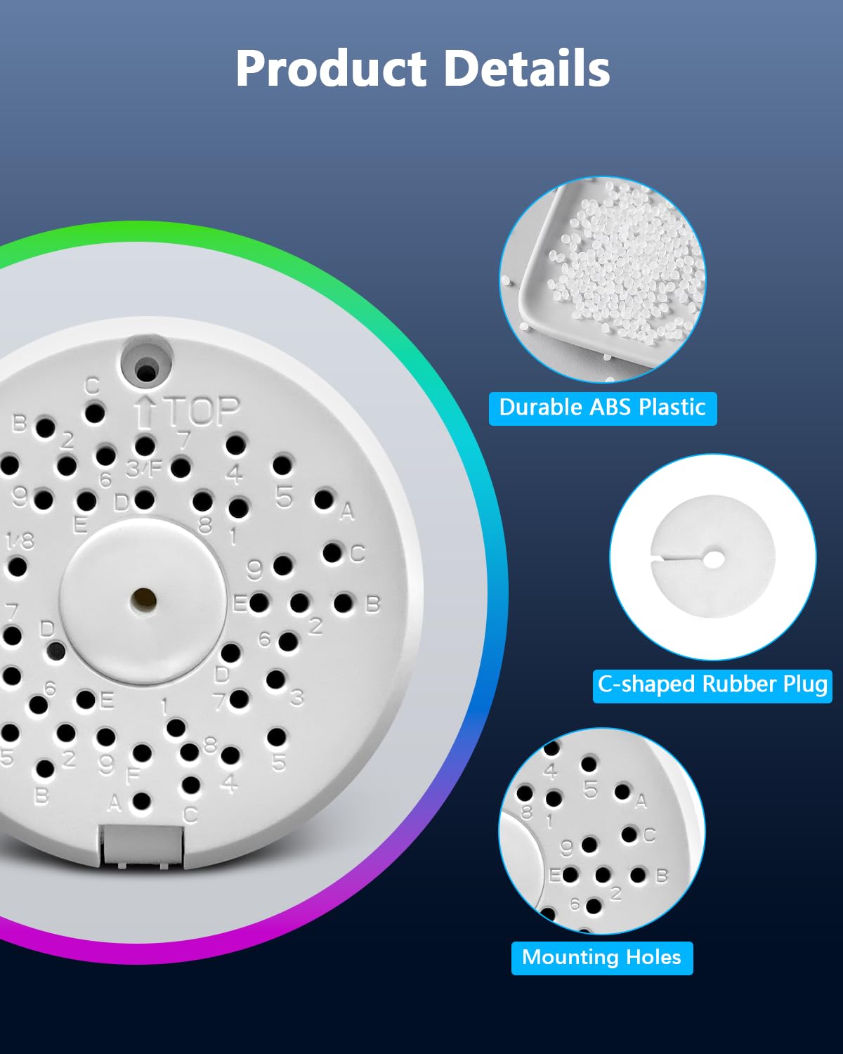 (ABS New) Security Camera Junction Box,Security Camera Bracket Outdoor,Plastic Waterproof Security Camera Mount Hide Cable Junction Box for Arlo Solar Panel Flip Cover Cable Cover