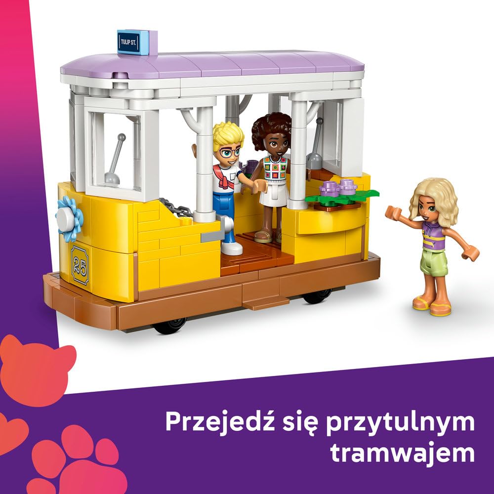 LEGO Friends Zielona kawiarnia i kwiaciarnia 42671 | Miejska kawiarnia, zestaw do odgrywania ról, prezent dla dziewczynki i chłopca 9+, 1138 elementów