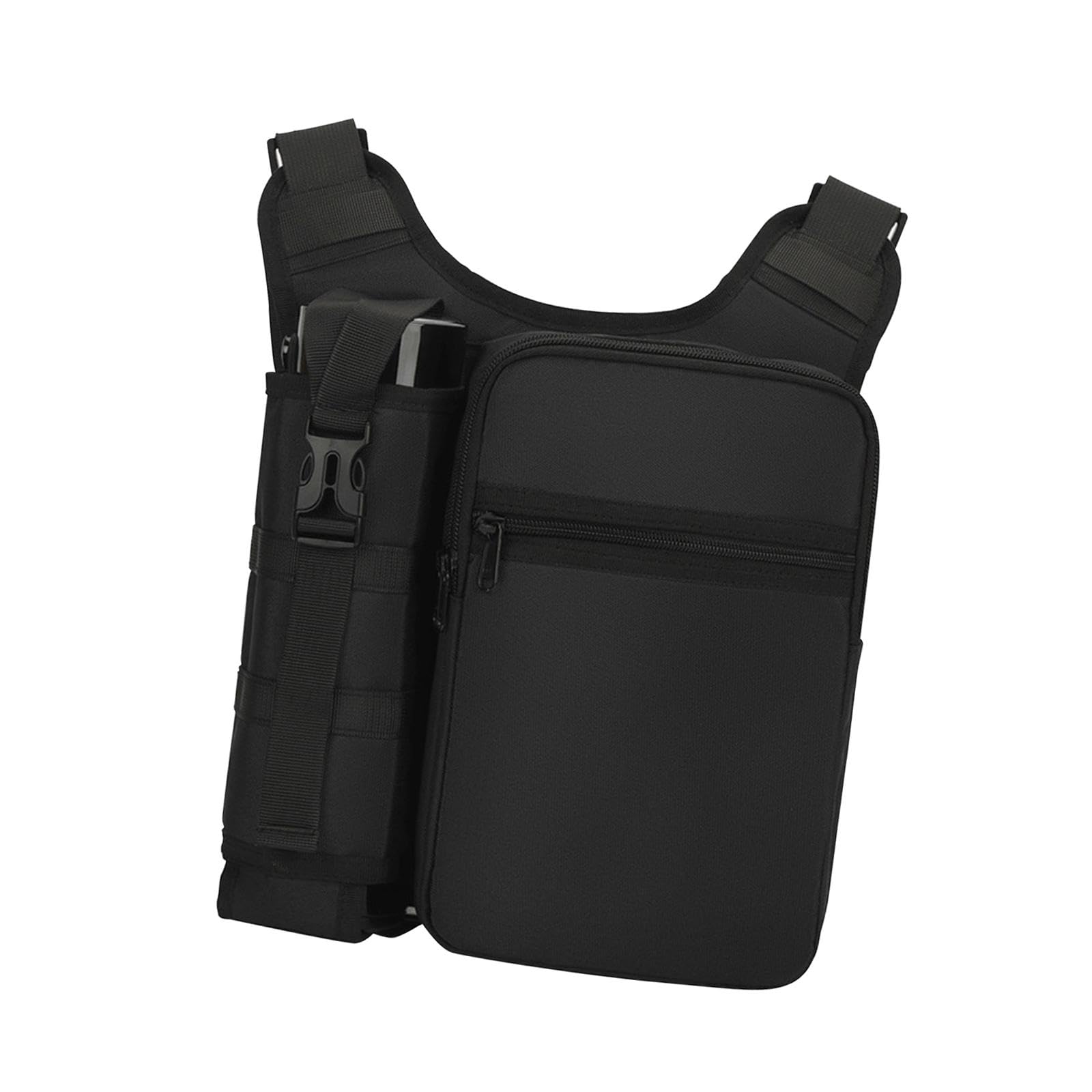 Crossbody Bag Adjustable Shoulder Strap Sling Bag for Travel Camping Outdoor Black-image-15