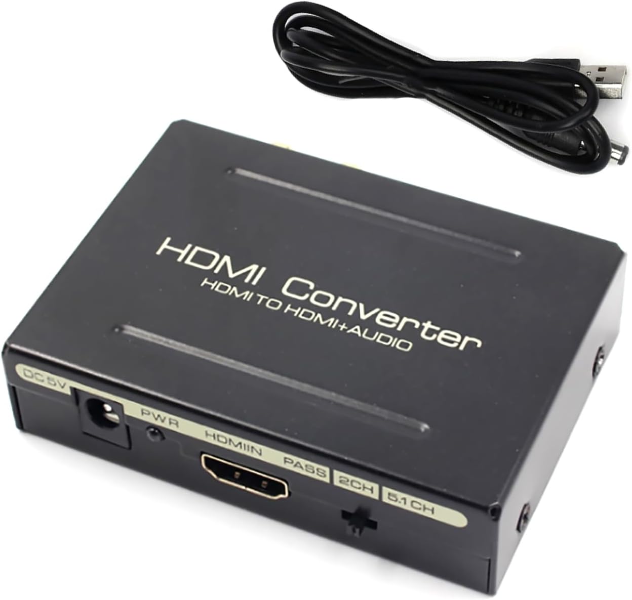 1080P HDMI Audio Extractor, HDMI to SPDIFOptical RCA L/R Stereo Audio Splitter Converter Accessory