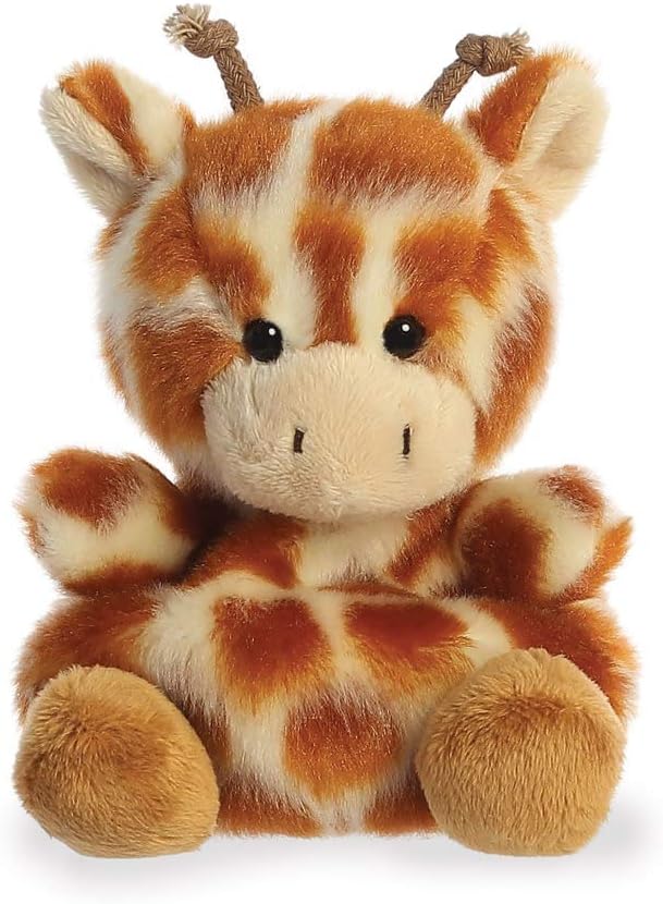 Palm Pals, Safara The Giraffe Soft Toy, 33477, 5 inches, Multi-Coloured