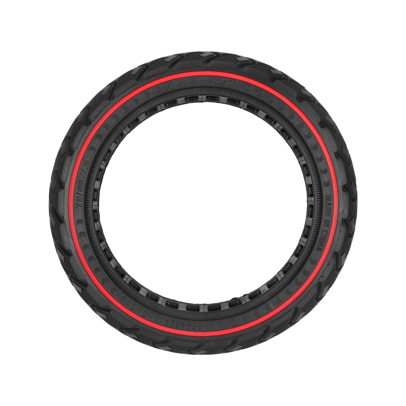70/60-7,5 Pneumatico Completo per Segway Ninebot ZT3, ZT3 Pro e G3 Scooter elettrici, Pneumatici di ricambio. Pneumatici Pieni Antiscivolo, Antiscivolo, Ingambabile (Rosso, 2 Pezzi)