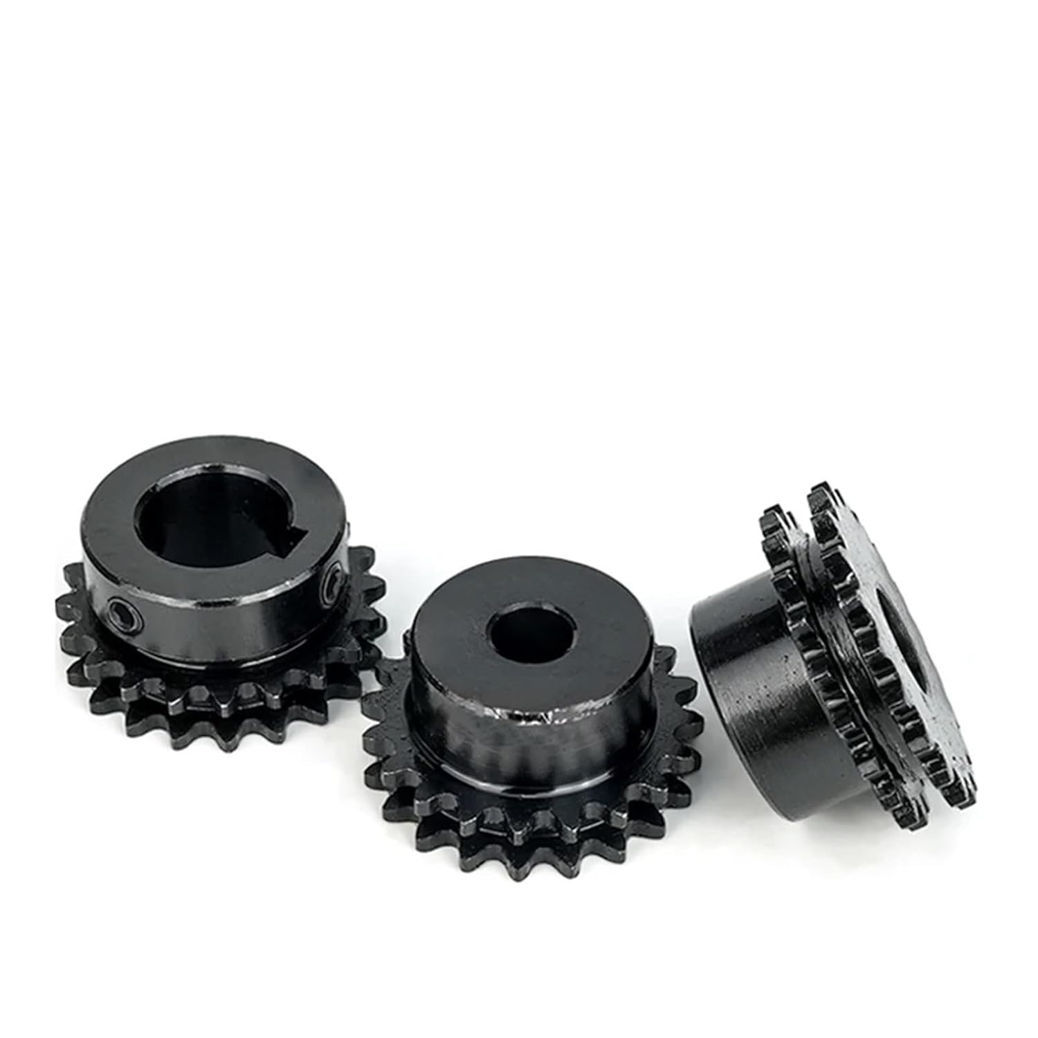 14 15 Teeth 04C 25H Double Sprocket 45# Steel Gear Industrial Drive Wheel Bore 6-15mm 1Pcs(14mm (Groove),15 Teeth)