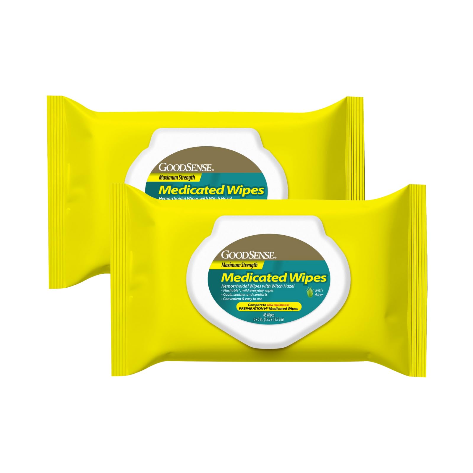 GoodSense Maximum Strength Medicated Wipes