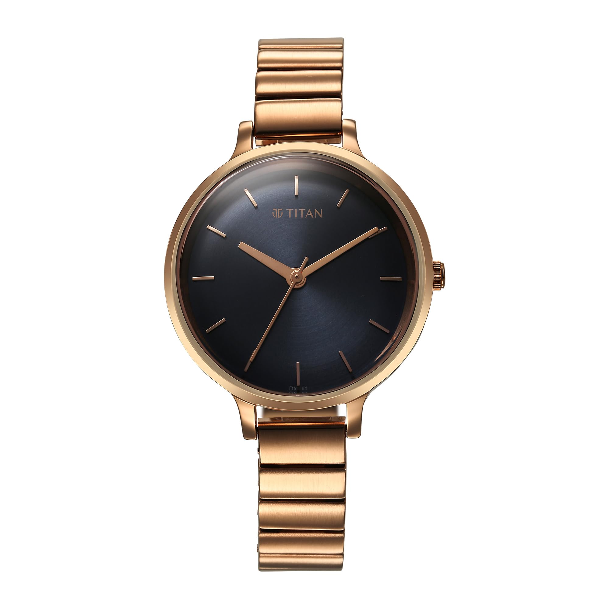 Titan Secluded Quartz Analog Grey Dial Rose Gold Metal Strap Watch for Women - 2709WM01-image-48
