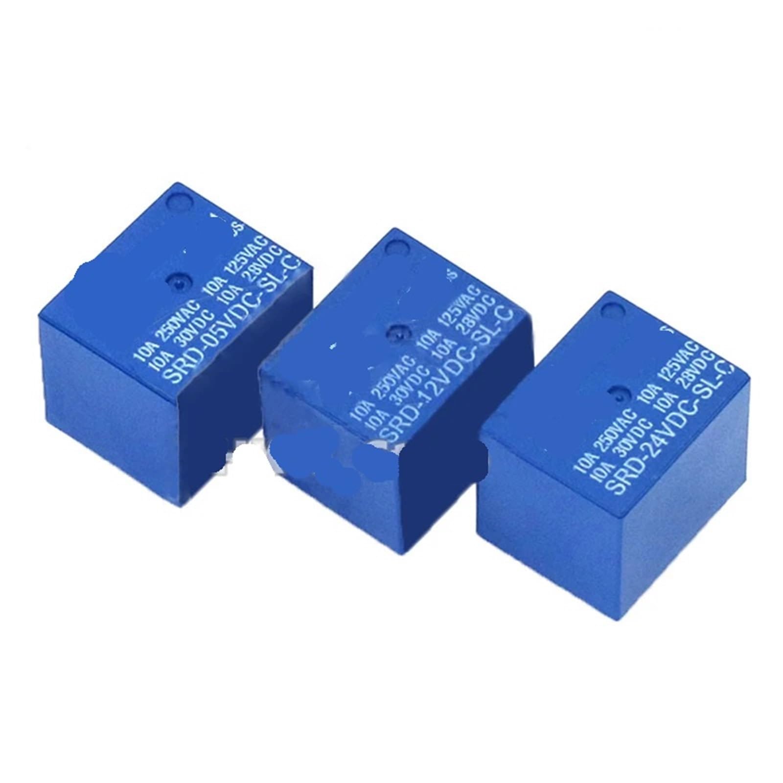 Relé SRD-12VDC-SL-C de 12V y 5 pines interruptor para circuitos impresos 2