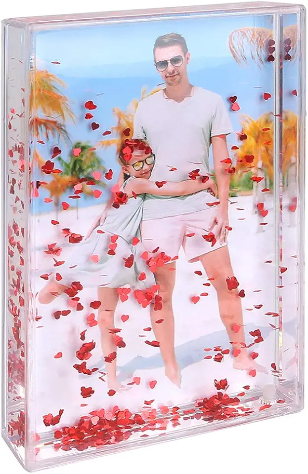 Flytande snöglob fotofram.