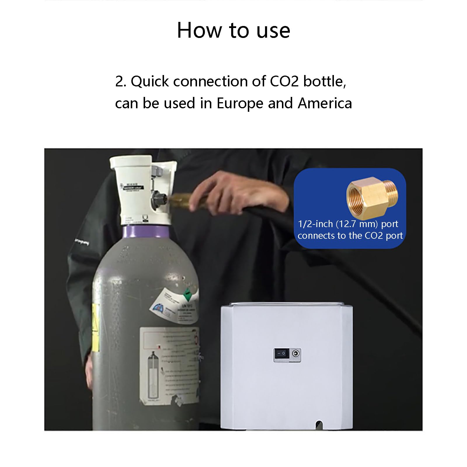 Enfriador de Vidrio instantáneo y Rápido con CO2 para Cerveza, Vino y Bebidas en Bares, Discotecas, Pubs, Restaurantes, Hoteles y Hogar.
