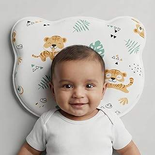 VOIDROP Baby & Toddler Ergonomic Memory Foam Pillow – Breathable Travel Headrest for Strollers, Car Seats & Playtime | Ani... Price In India