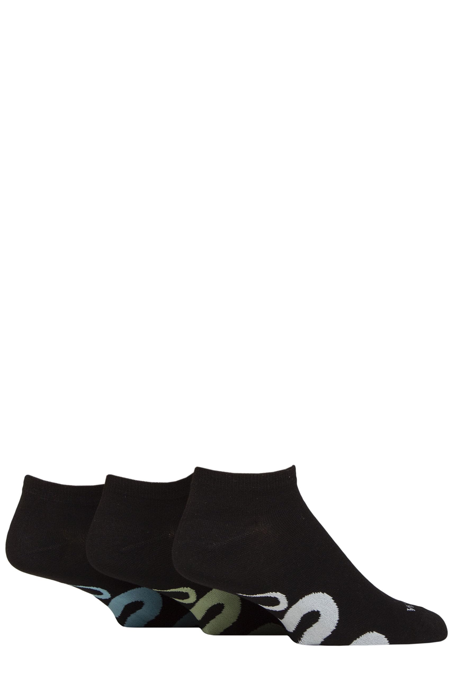 SockShop Wildfeet Mens Bamboo Trainer Socks Pack of 3 (UK, Numeric, 7, 11, Regular, Regular, Snakes)