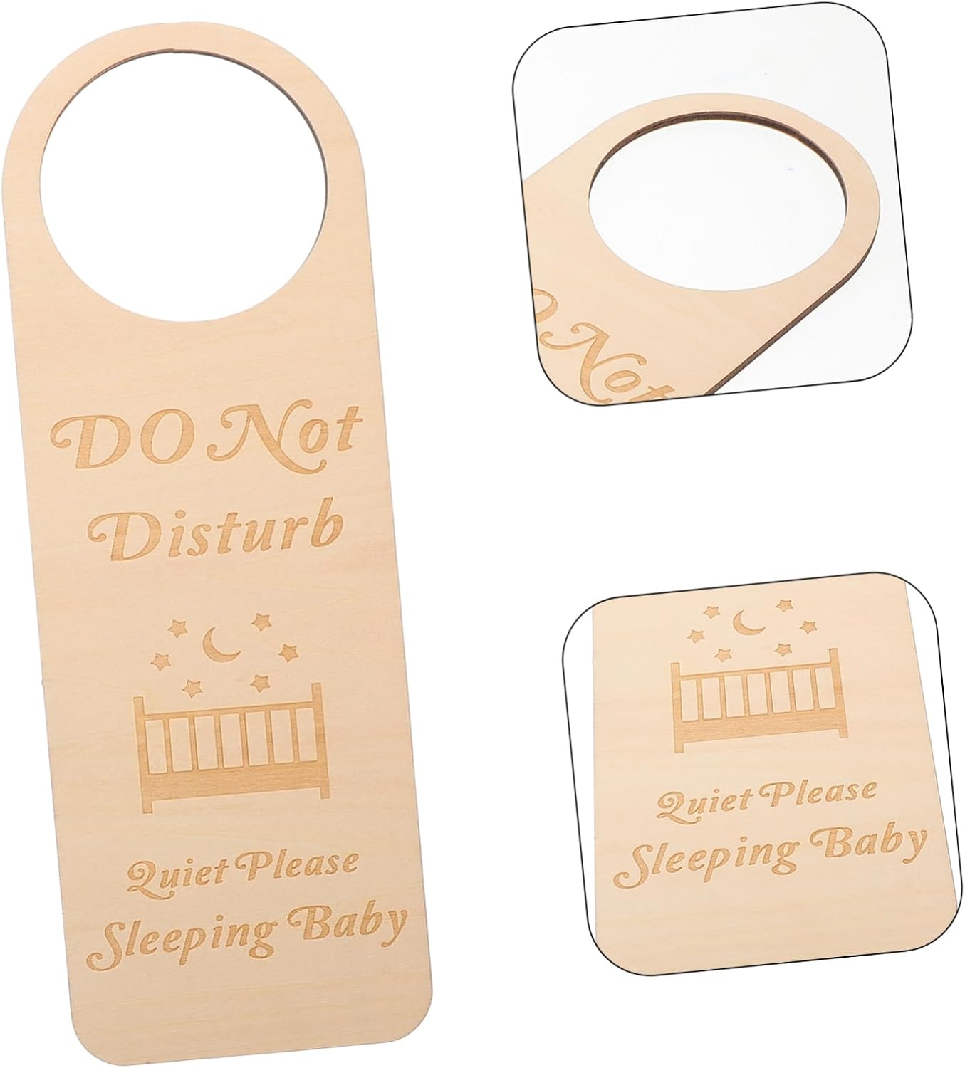 BESTonZON 5pcs Cute Is Sleeping Door Sign Hospital Sign Decor Door Hanger Easy Install Portable