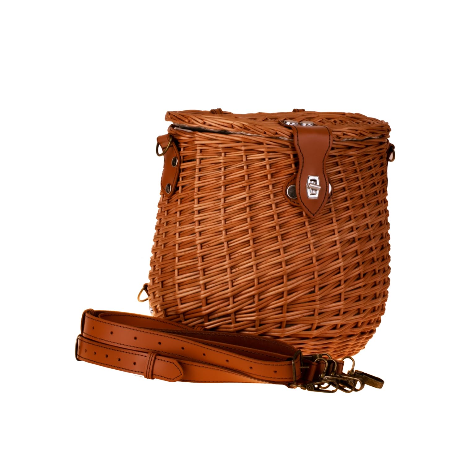 Korbtasche aus Weide geflochten Flechttasche mit dem Tragegurt aus Leder Damentasche aus Korbgeflecht Schultertasche Strandtasche Rucksack