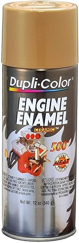 Miniatura 10 de Dupli-Color DE1654 - Esmalte para motor en aerosol, pintura con cerámica, color negro (Flat Black), lata de 12 oz en espray
