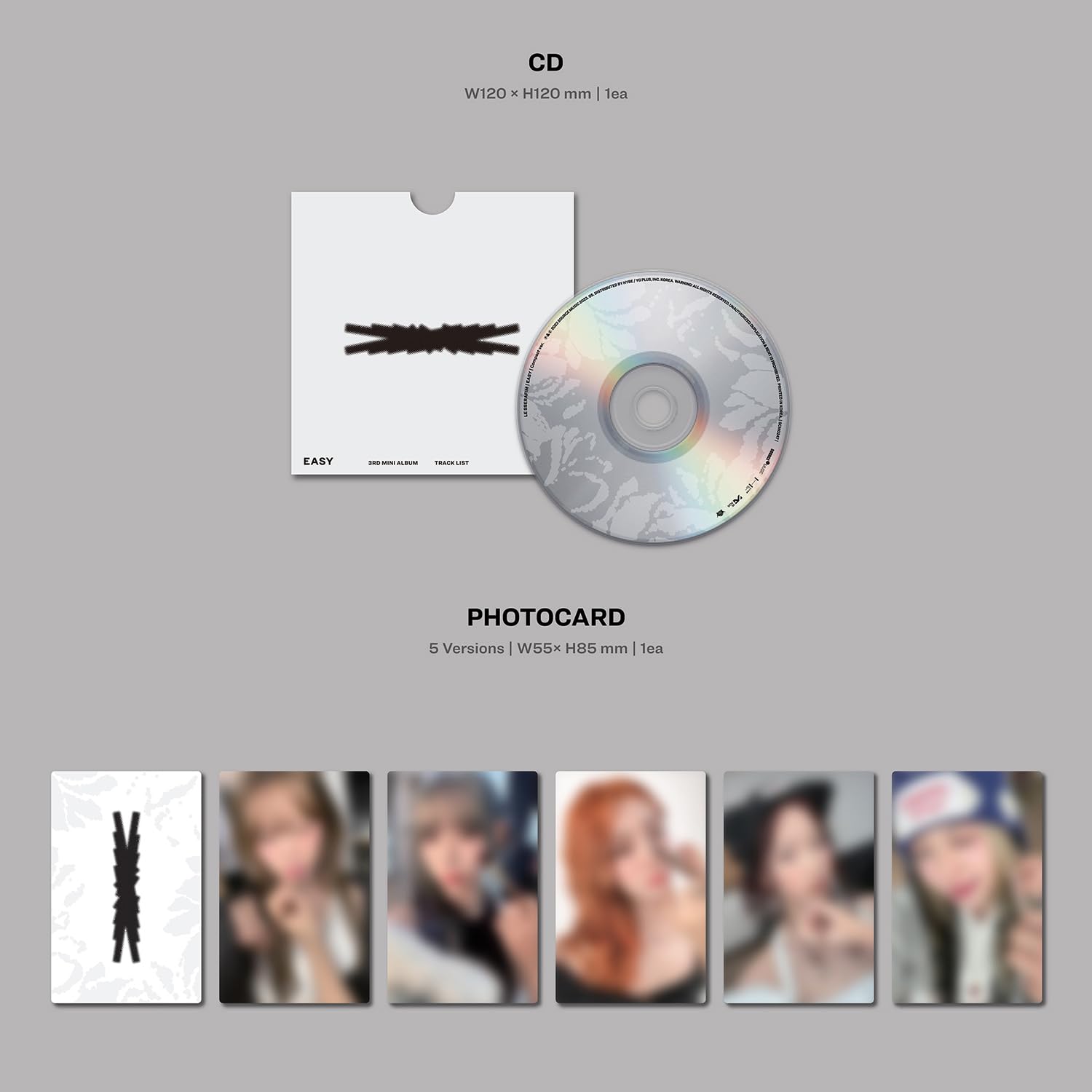 Amazon.com: SOURCE MUSIC Ent. LE SSERAFIM - 3rd Mini Album [EASY