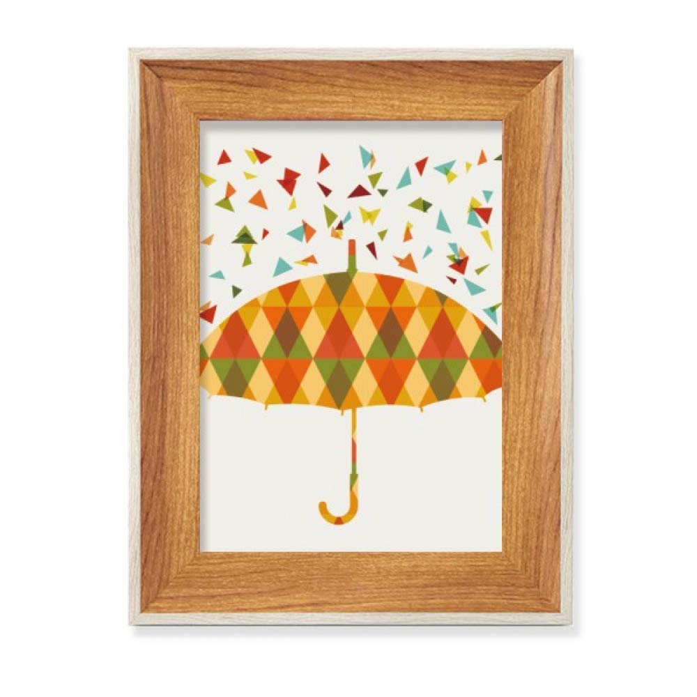 Cadre de photo en bois de bureau et peinture de pluie pour rompre la monotonie