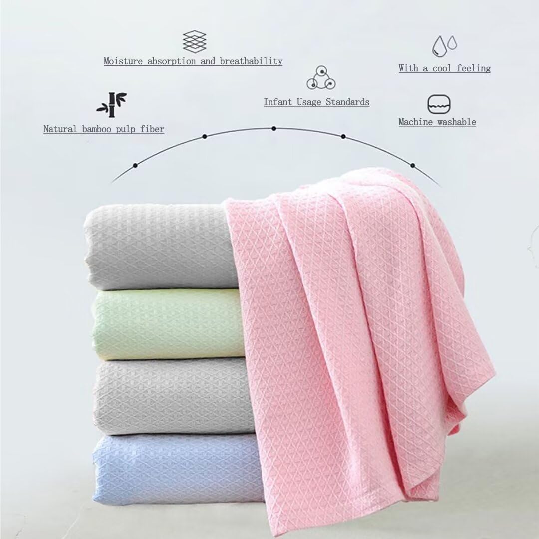 Sommerdecke - selbstkühlende Bambus Decke für Erwachsene Kinder, Kühldecke die Körperwärme absorbieren, um in heißer Nacht kühl zu halten, Sommer-kühle Decken Grau 200x230cm