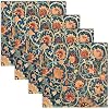 Quera 50 Pack William Morris Cocktail apkins Vintage Floral Blue Paper Napkins Disposable Dessert Dinner Baby Shower Party Supplies Napkins Decorative 5 X 5 Inches