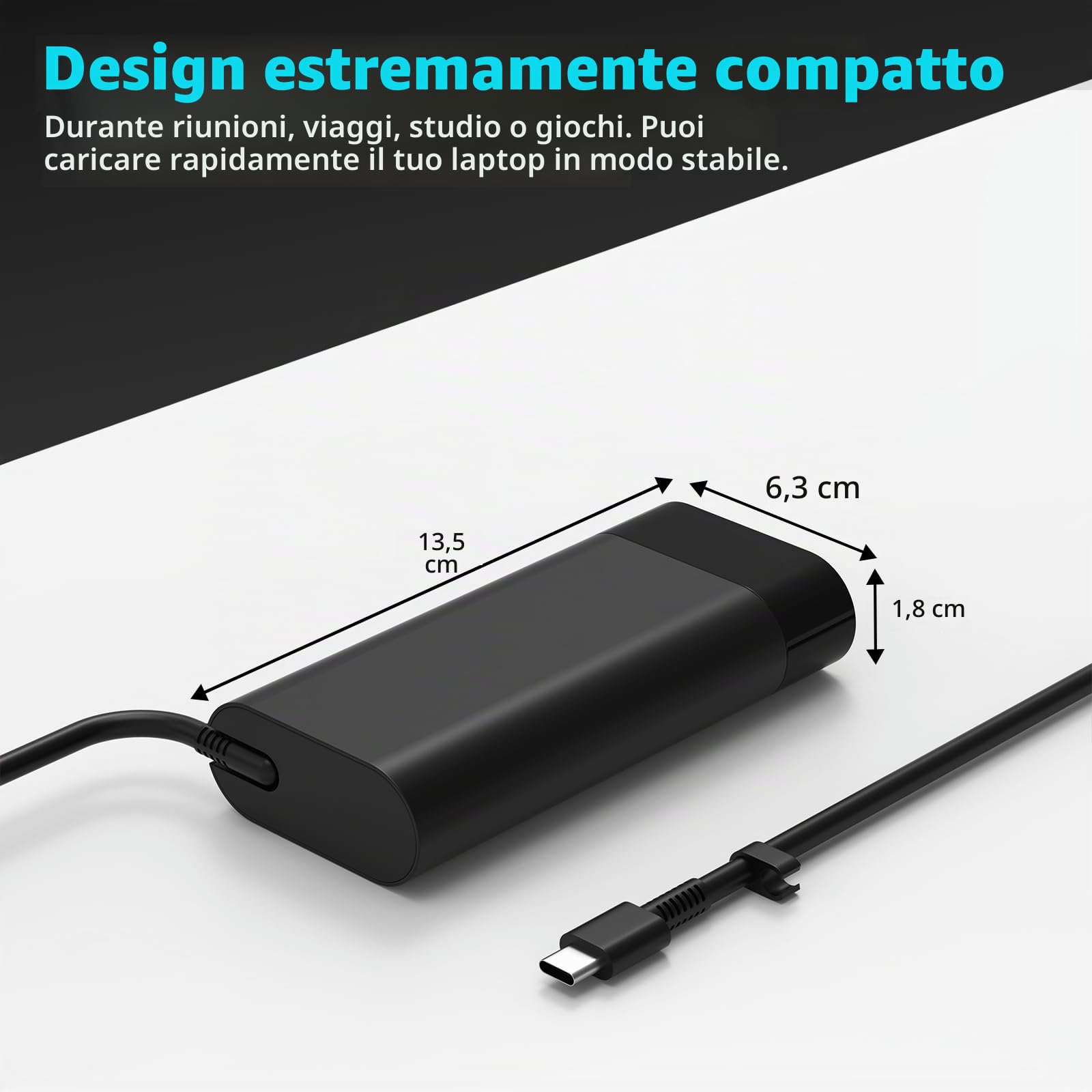 140W Alimentatore USB C per PC portatile HP Omen Transcend 14 Spectre x360 ZBook Ultra G1a ZBook 8 G1i G1ak ZBook Firefly 14 16 G11 G10, per HP Spectre X360 2-in-1 16-aa0023dx 16-aa0047nr 16-aa0097nr