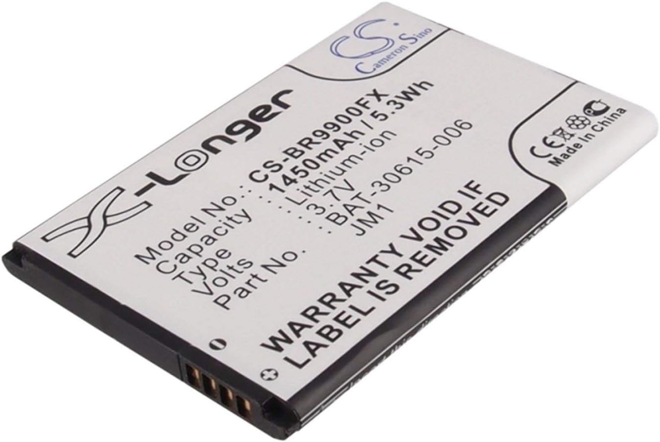 VI VINTRONS 1450mAh Battery for BlackBerry Bellagio, Bold 9790, Bold 9900, Bold 9930,