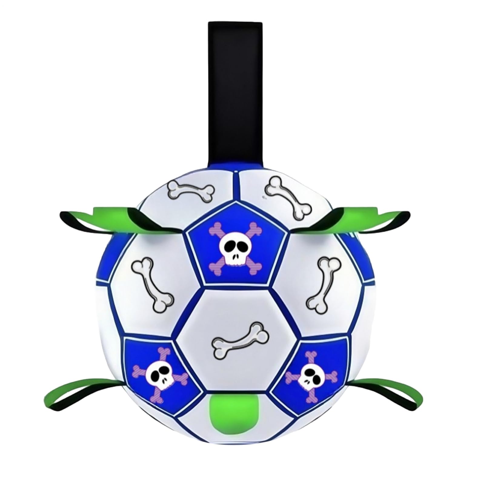 Ballon de foot pour chien résistant et jouet interactif en cuir
