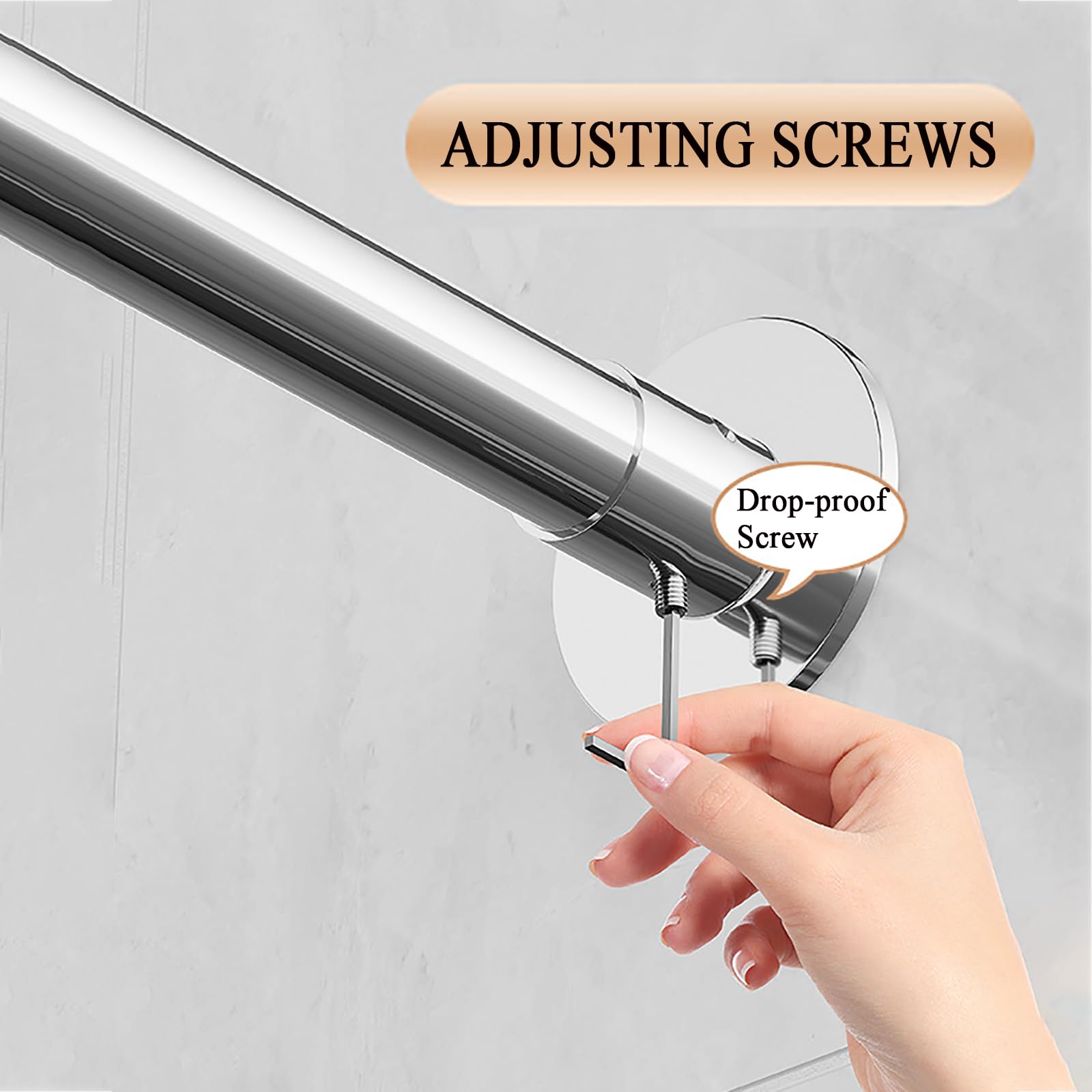 Bastone Tenda Doccia Angolare, 70 X 70 Cm Asta per Tenda Doccia Senza Foratura, Asta Tenda Doccia L Forma in Acciaio Inossidabile, Supporto Tenda Dorato Doccia per Bagno Spogliatoio