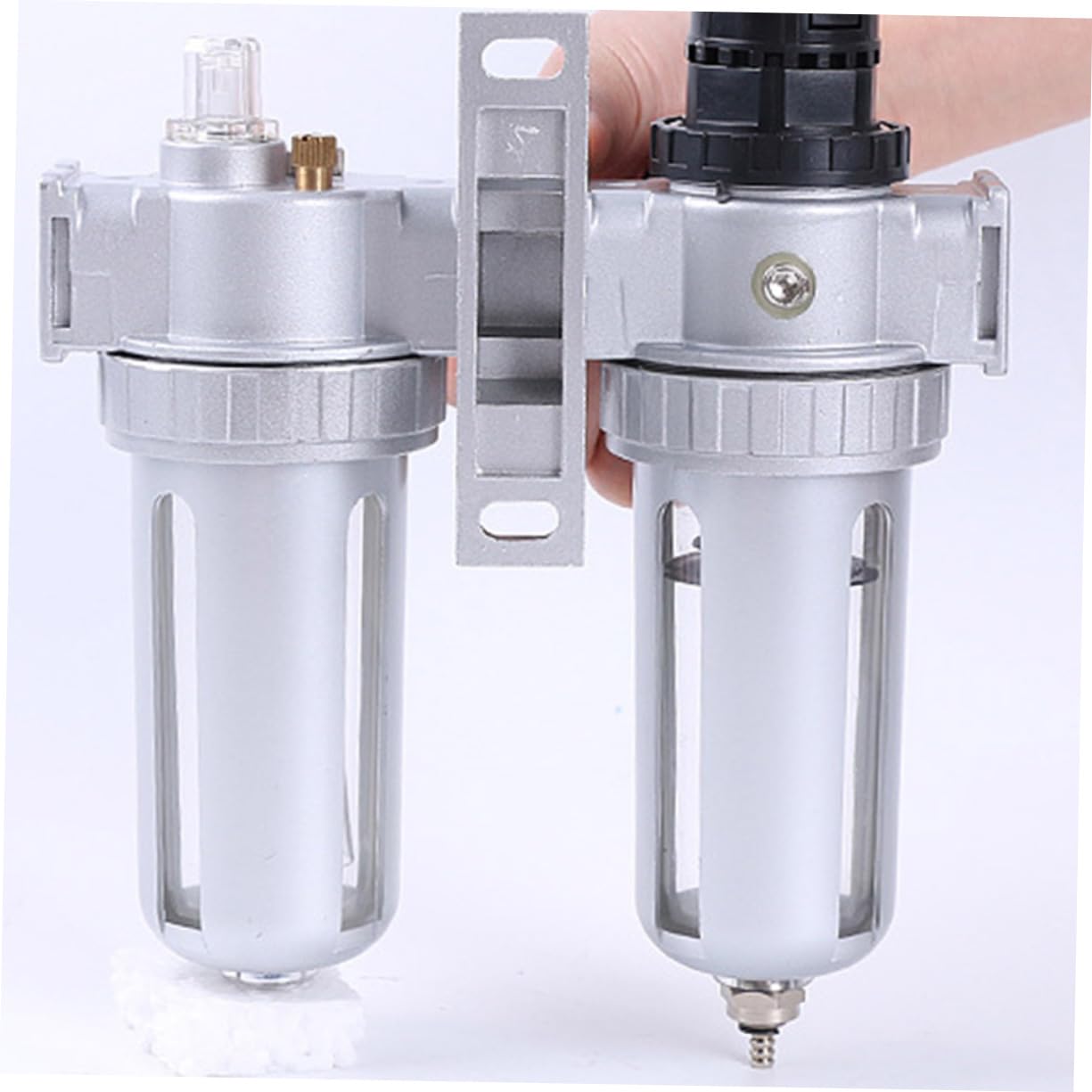 Holibanna Compressore Aria con Regolatore e Separatore Acqua per Condensa Facile Installazione e Manutenzione Adatto per Utilizzo Industriale